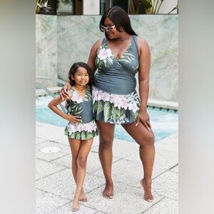Marina West Swim Clear Waters Swim Dress in Aloha Forest